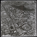 1911-1965 Griffith Stadium (Washington Senators) Aerial View 9x9 Black and White Photo