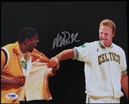 Magic Johnson Los Angeles Lakers Autographed 8x10 Colored Photo (PSA/DNA)