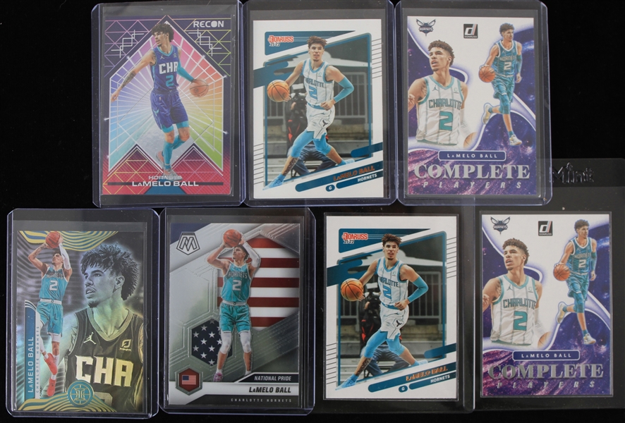 2020-2022 LaMelo Ball Charlotte Hornets Trading Cards (Lot of 7)