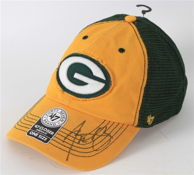 2010s Aaron Rodgers Green Bay Packers Signed Cap (JSA)