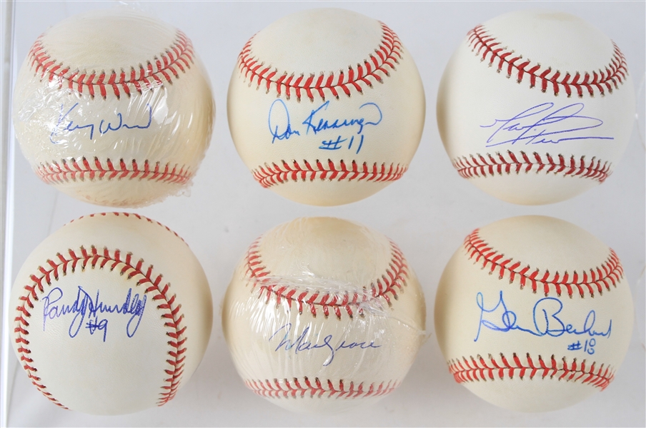 1990s-2000s Chicago Cubs Signed Baseballs - Lot of 6 w/ Randy Hundley, Mark Prior, Glenn Beckert & More (JSA)