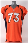 2012 Chris Kuper Denver Broncos Signed Game Worn Home Jersey (MEARS LOA/JSA)