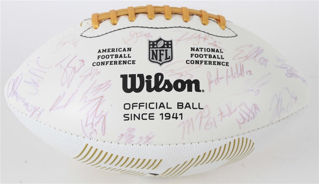 2016 Denver Broncos Super Bowl Champions Team Signed SB50 Commemorative Football w/ 50+ Signatures (JSA) 