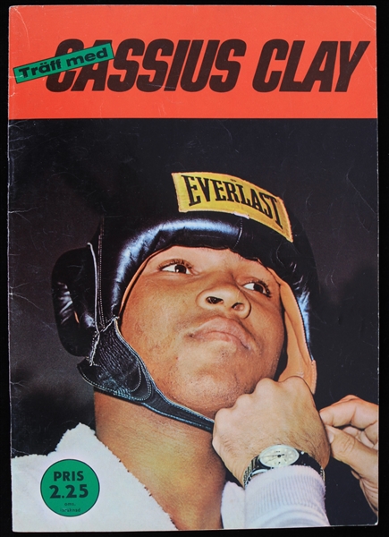 1965 Muhammad Ali Floyd Patterson Swedish Language Magazine (Troy Kinunen Collection)