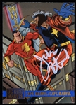 1995 Jackson Bostwick Signed Capt Marvel vs Captain Marvel Card (JSA /Bostwick LOA)