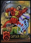 1996 Jackson Bostwick Signed Captain Marvel Firepower Card (JSA / Bostwick LOA)