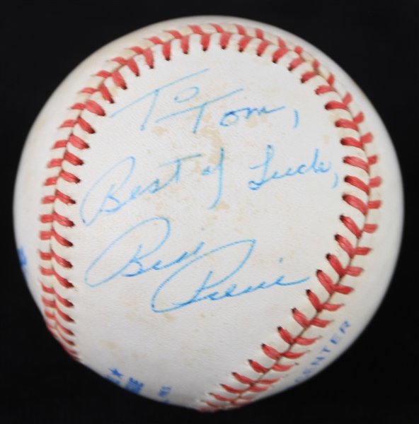 1985-89 Billy Pierce Chicago White Sox Signed OAL Brown Baseball (JSA)