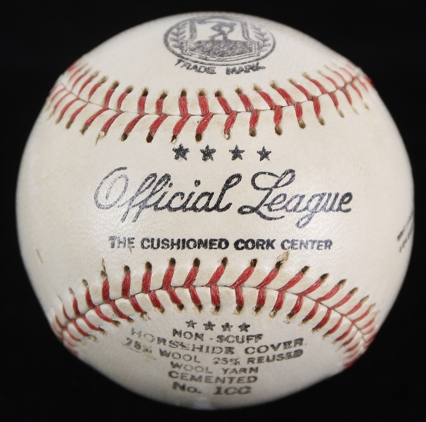 1950s Official League No.1CC National And American League Specifications Baseball