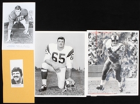 1966-1978 Tom Mack University of Michigan and Los Angeles Rams Press Photos (Lot of 4)