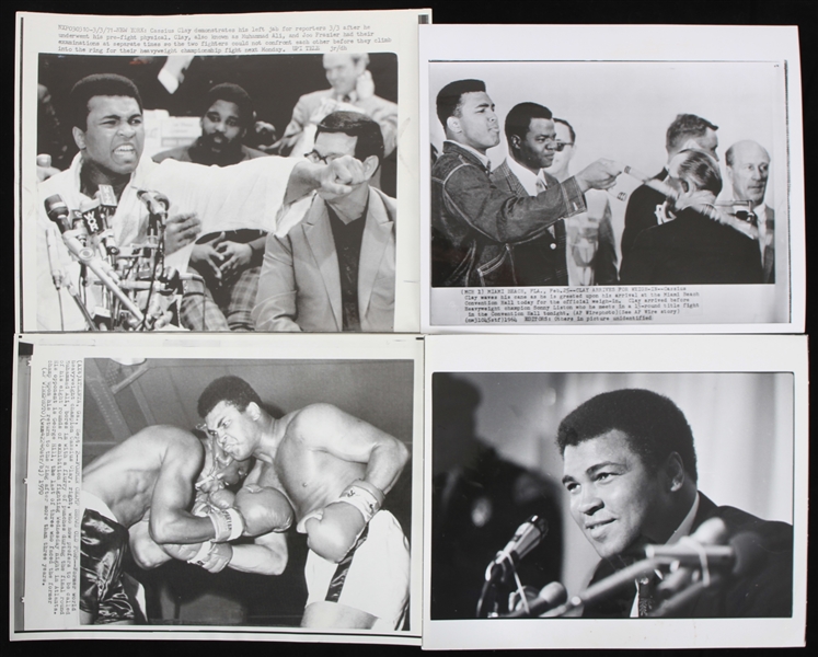 1960-70s Muhammad Ali, Jack Dempsey, Gene Tunney 8x10 Press Photos (Troy Kinunen Collection)(Lot of 15)
