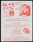 1981 Muhammad Ali vs Amazing Mike Maye Exhibition Fight Flier (Troy Kinunen Collection)