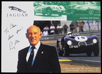 2000s Stirling Moss Formula One Racer Autographed Postcard