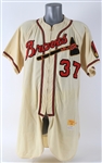 1956 Frank Torre Milwaukee Braves Game Worn Home Jersey (MEARS A10)