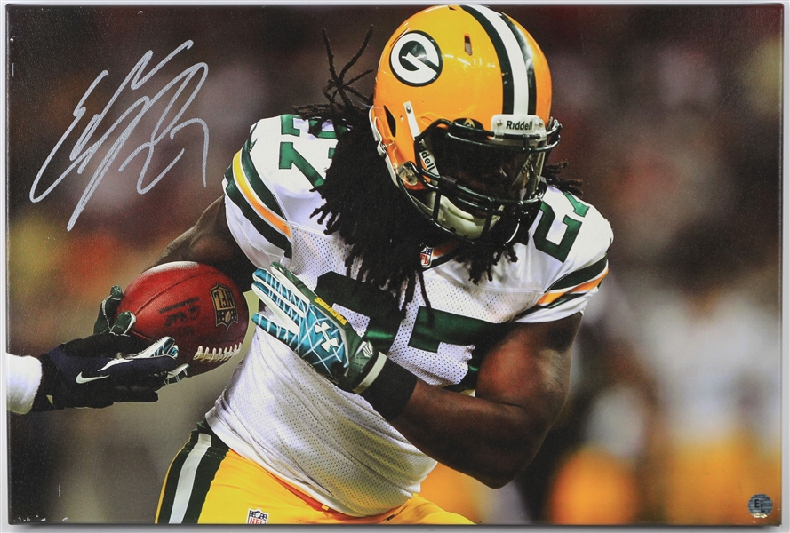 2013-16 Eddie Lacy Green Bay Packers Signed 16" x 23" Canvas Print (JSA) 