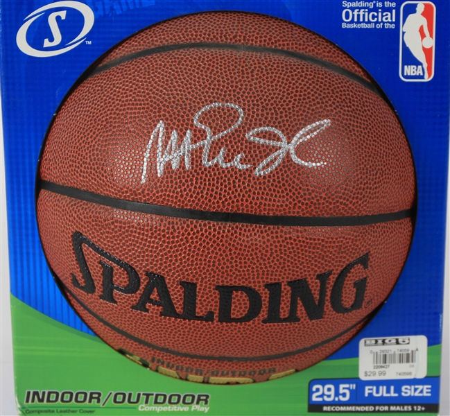 2000s Magic Johnson Los Angeles Lakers Signed Basketball (*JSA*)