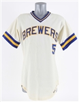 1977 Jamie Quirk Milwaukee Brewers Game Worn Home Jersey (MEARS A9)