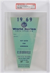 1969 World Series New York Mets vs Baltimore Orioles Game 5 Clubhouse Access Badge (PSA Slabbed)