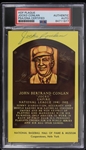 1974-1989 John "Jocko" Conlan (d. 1989) Autographed MLB Hall of Fame Plaque 4x6 Card (PSA Slabbed)
