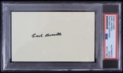 Earl Averill (d.1983) Cleveland Indians Detroit Tigers Boston Braves Autographed Index Card (PSA Slabbed)