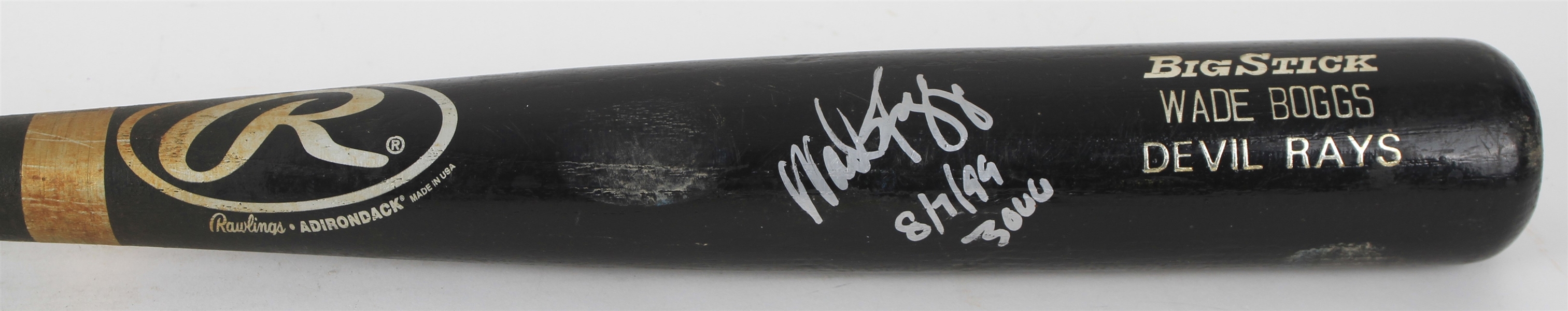 1998 Wade Boggs Tampa Bay Devil Rays Signed Rawlings Adirondack Professional Model Game Used Bat (MEARS A10/JSA & PSA/DNA)