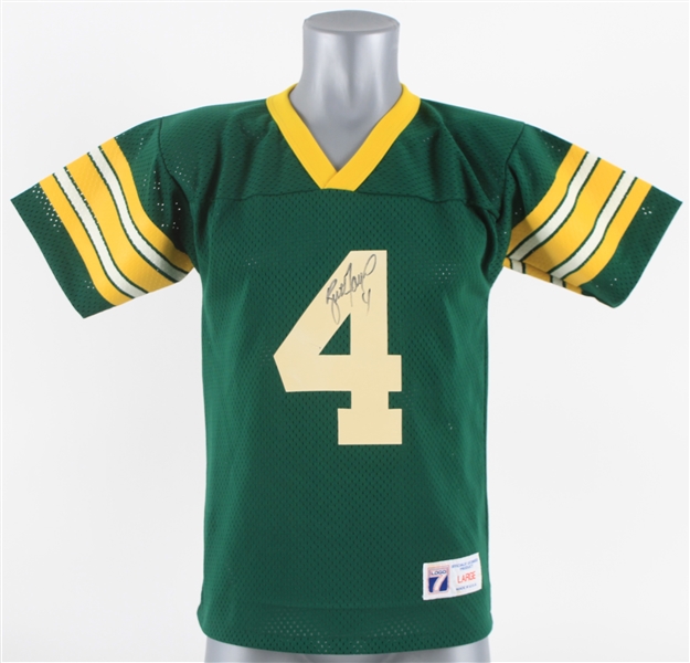 1990s Brett Favre Green Bay Packers Signed Youth Jersey (JSA)