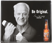 2001 Gordie Howe Detroit Red Wings 23" x 28" Coors Beer "Be Original" Advertising Sign