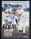 2010 Derek Jeter Mariano Rivera Andy Pettitte Jorge Posada New York Yankees Signed 16" x 20" Sports Illustrated Cover Blow Up (MLB Hologram/Steiner) 