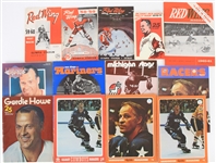 1960s-70s Gordie Howe Detroit Red Wings Houston Aeroes New England Whalers Program Collection - Lot of 65
