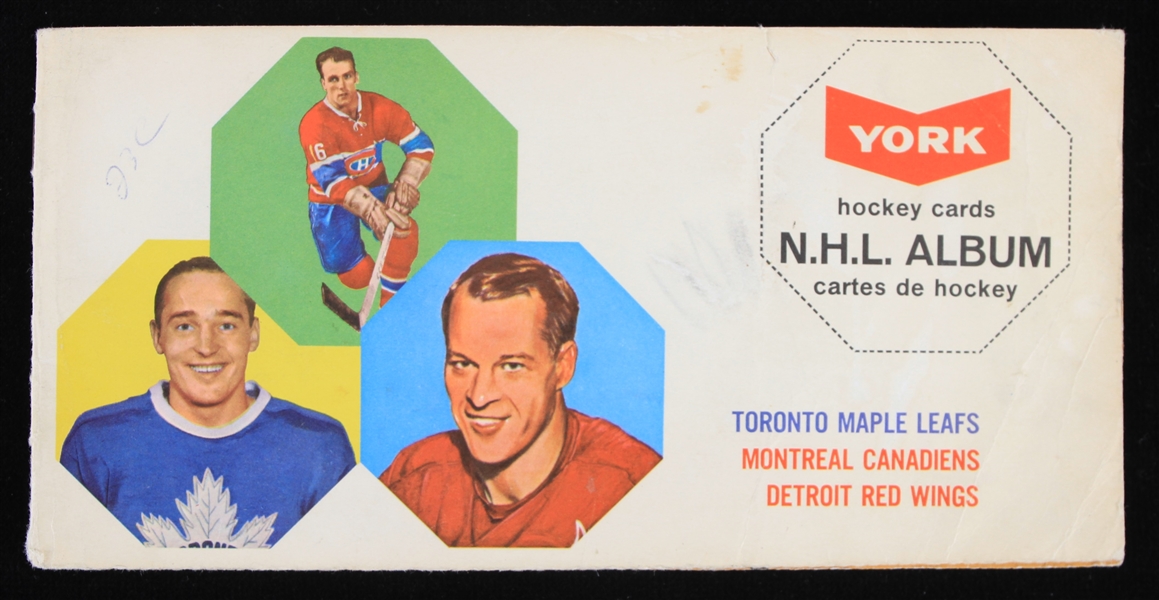 1963-64 York Peanut Butter N.H.L Hockey Card Album