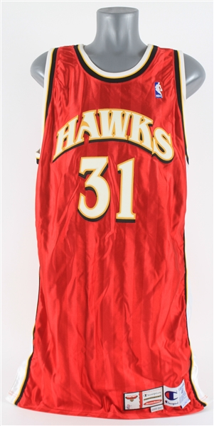 2000-01 Jason Terry Atlanta Hawks Game Worn Road Jersey (MEARS A5)