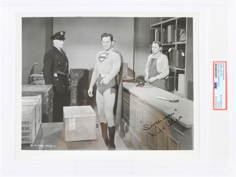 1948 Kirk Alyn Superman Signed 8" x 10" Photo (PSA Slabbed Authentic) 