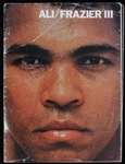 1975 Muhammad Ali Joe Frazier World Heavyweight Championship Title Bout Program (Troy Kinunen Collection)