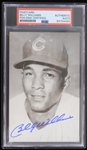 1970s Billy Williams Chicago Cubs Signed 3.5" x 5.5" Postcard (PSA Slabbed Authentic)