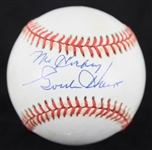 1990-92 Gordie Howe Detroit Red Wings Signed OAL Brown Baseball (JSA)