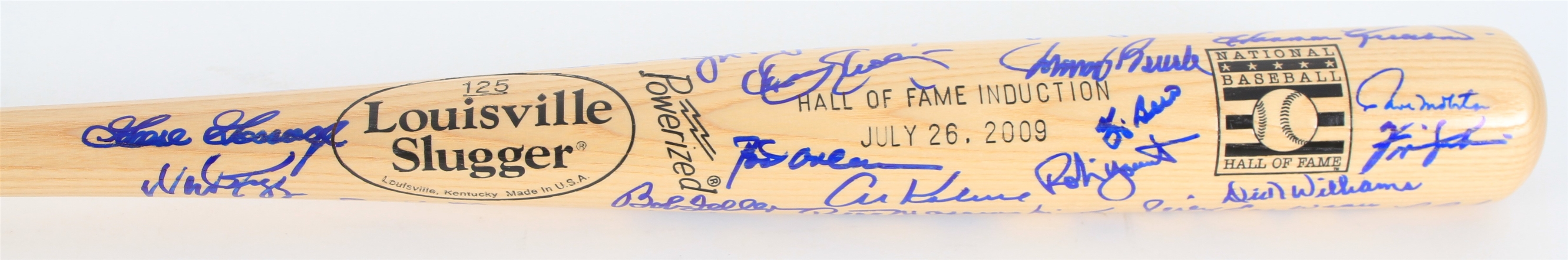 2009 Robin Yount Personal Collection Multi Signed Louisville Slugger Hall of Fame Induction Bat w/ 40+ Signatures Including Tom Seaver, Yogi Berra, Sandy Koufax & More (JSA/Yount Lettter)