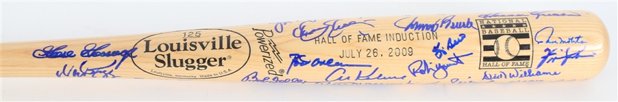 2009 Robin Yount Personal Collection Multi Signed Louisville Slugger Hall of Fame Induction Bat w/ 40+ Signatures Including Tom Seaver, Yogi Berra, Sandy Koufax & More (JSA/Yount Lettter)