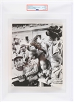 1970s Roberto Clemente Pittsburgh Pirates 8x10 Black and White Associated Press Photo (Type III) (PSA Slabbed)