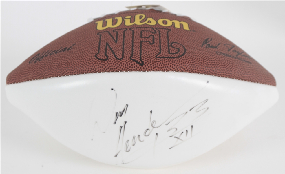 1998-2006 William Henderson Green Bay Packers Signed Football (JSA)