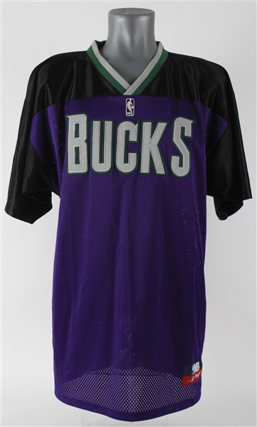Milwaukee Bucks Majestic Retail Warm Up Short Sleeve Jersey