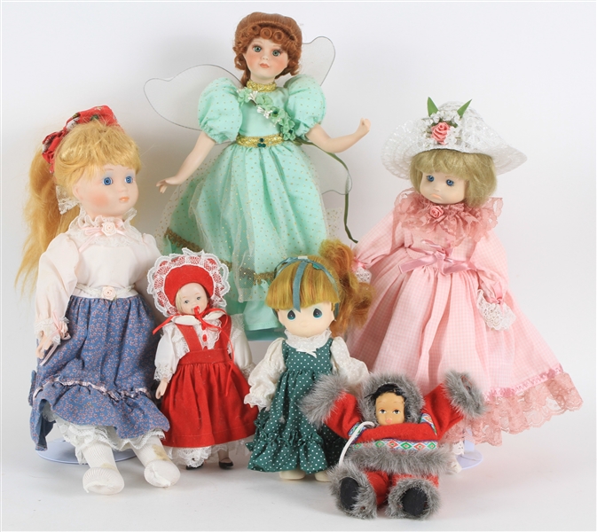 Porcelain Doll Collection (Lot of 6)