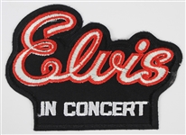1970 Elvis Presley King of Rock N Roll 5.5" x 8" Elvis In Concert Authentic Patch