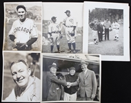 1920s-50s Chicago Cubs 8x10 Press Photos Including Dizzy Dean, Sparky Adams and more (Lot of 9)