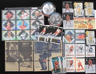 1960s-2000s Gordie Howe Detroit Red Wings Signed Flyer w/ Trading Cards, Menus and more (Lot of 50+)(JSA)