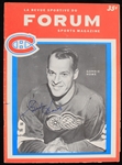 1963-1964 Gordie Howe Detroit Red Wings Autographed La Revue Sportive Du Forum Sports Magazine (JSA)