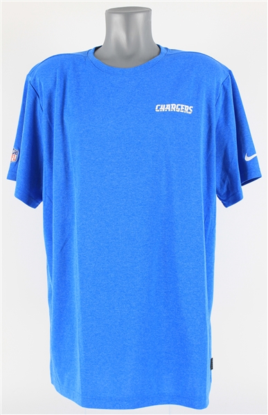 2019 Los Angeles Chargers DriFit Practice Shirt (MEARS LOA)