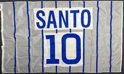 2000s Ron Santo Chicago Cubs 56" x 96" Wrigley Field Stadium Flag (MEARS LOA)