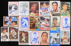 1950s-80s Mel Roach, Johnny Riddle, Lou Burdette, Warren Spahn & more Milwaukee Braves Signed Trading Cards (Lot of 65)(JSA)