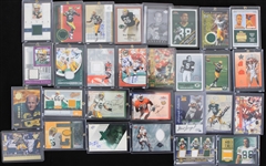 1970s-2000s Baseball Football Auto Racing Trading Card Collection - Lot of 150 w/ Insert Cards, Auto Cards, Jersey Cards & More