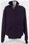 2000s Kareem Abdul Jabbar Personally Worn Purple Fleece Jacket Gifted by Actor Jack Nicholson (MEARS LOA/JSA/Kareem Letter) 
