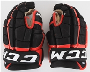 2015 Marko Dano Chicago Blackhawks Game Worn CCM Hockey Gloves (MEARS LOA)
